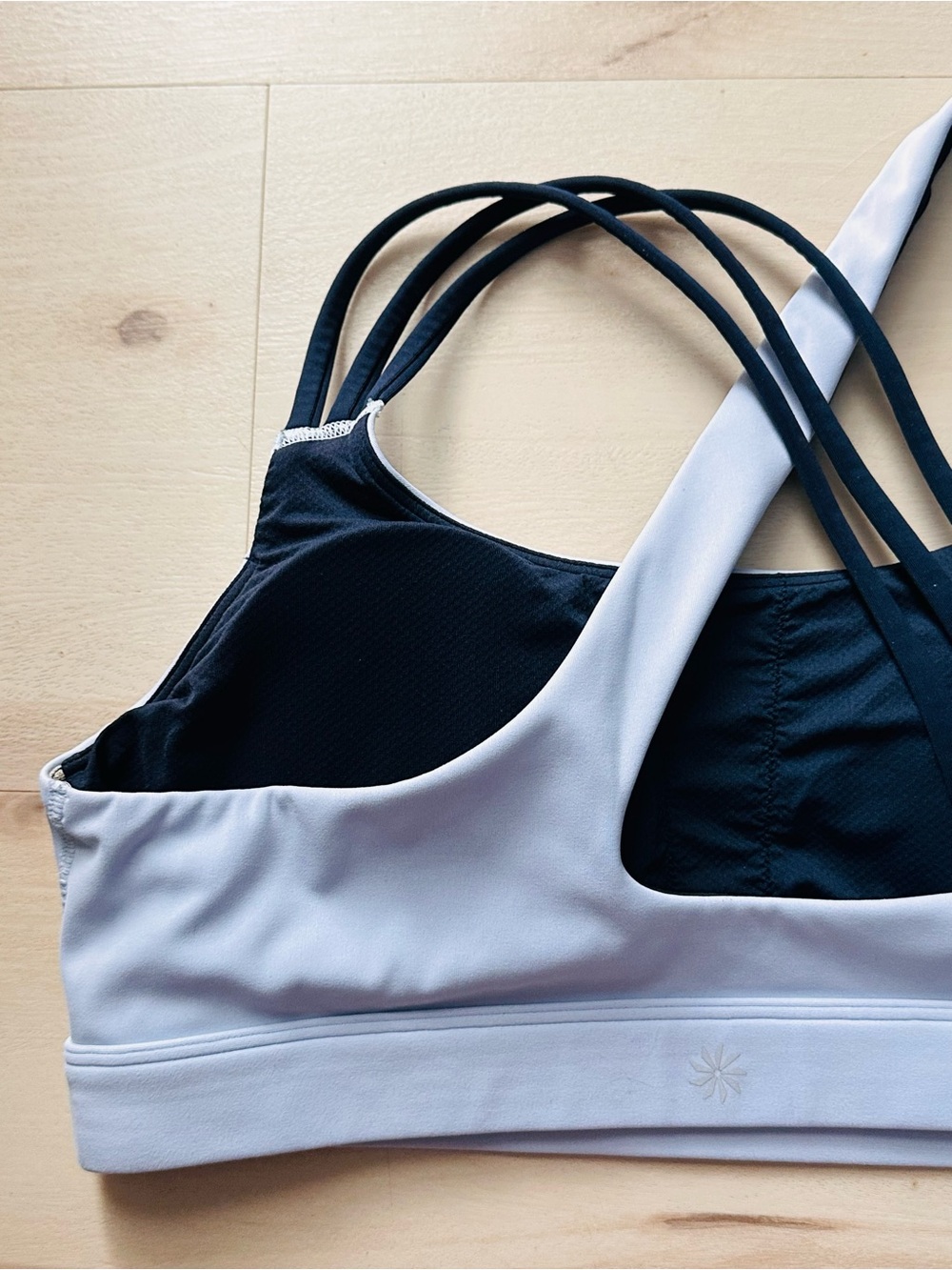 Athleta Train Free Sports Bra A-C Two Colors Light and Dark Blue Medium-impact - Picture 5 of 15